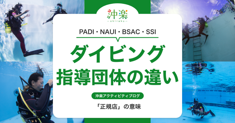 PADI・NAUI・BSAC・SSIなど、ダイビング指導団体の違いと「正規店」の意味