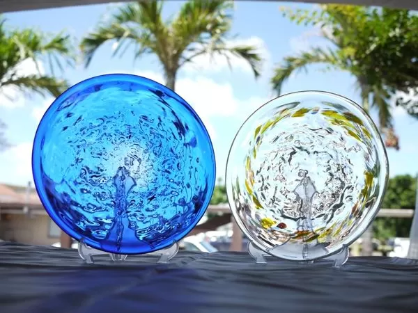 琉球ガラス皿作り体験