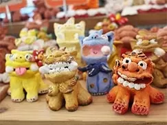 古宇利島から車約12分『シーサー作り＆絵付け体験』【沖縄本島北部・約120分・6歳以上・1名可・当日電話申込可】