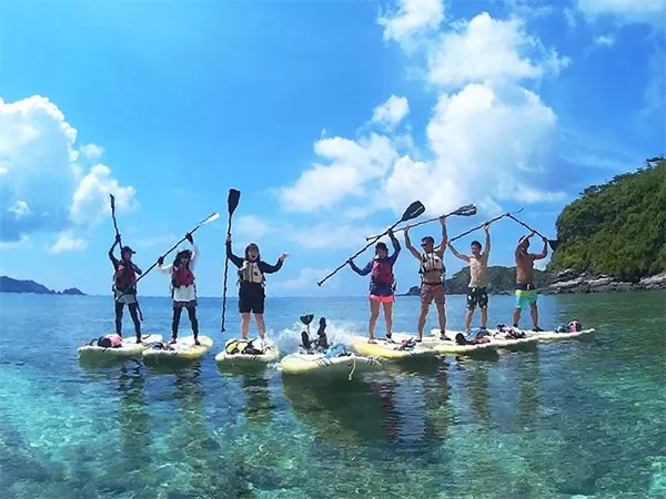 阿嘉島「ニシバマ発」SUP＆ビーチシュノーケル【ウタハの浜開催｜那覇日帰り可｜約2時間半｜10歳以上｜1名可｜※阿嘉島往復船手配は各自】（Y）