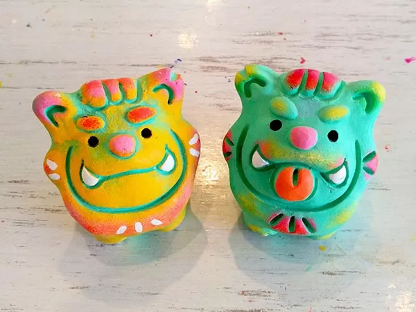 石垣島シーサー色付け体験★サクラ【約60分・7歳以上・1名可】