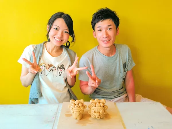 石垣島『陶芸シーサー作り』体験＜中サイズ＞ 【約60分・7歳以上・1名可】