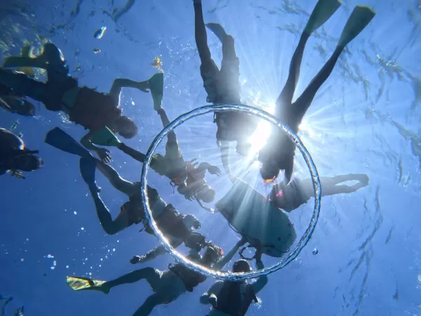 バブルリングと記念撮影♪