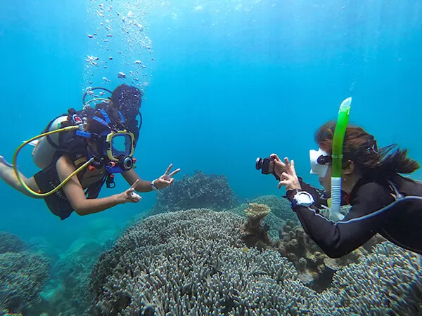 宮古島｜フルフェイス｜体験ダイビング