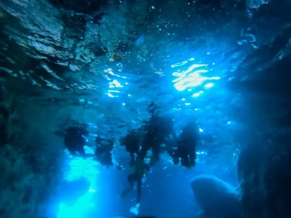 青の洞窟シュノーケル。