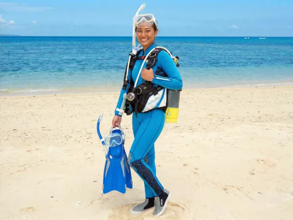 ダイビング器材も全てご用意します