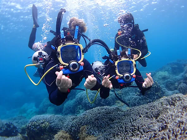 宮古島｜フルフェイス｜体験ダイビング