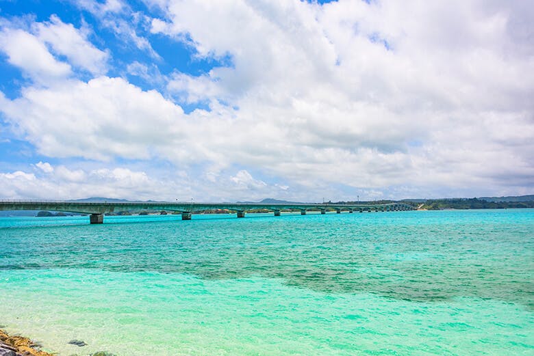 古宇利大橋|古宇利島からみた橋