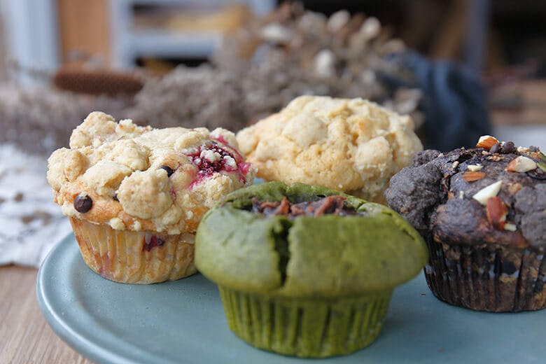 SOYSOY（ソイソイ）｜常時12～13種類が揃うマフィン