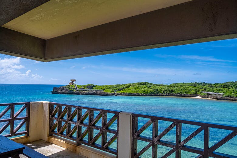 宮古島海中公園｜オープンテラス席からのオーシャンビュー