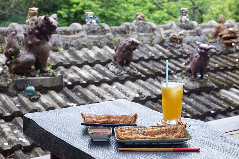 やちむん喫茶シーサー園|「ちんぴん」と「ヒラヤーチー」
