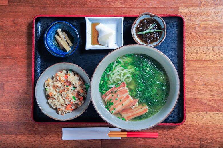 屋宜家(やぎや)|アーサそばセット