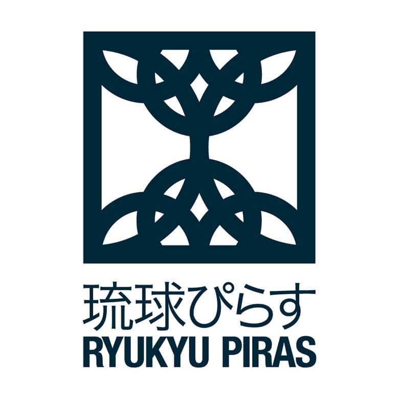 琉球ぴらす｜花ブロックをモチーフにしたロゴ