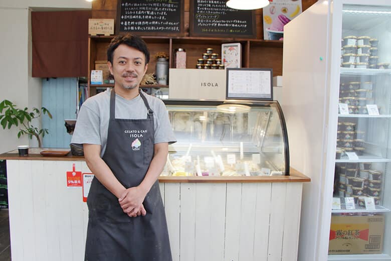 島ジェラート＆カフェISOLA｜オーナーの上地さん