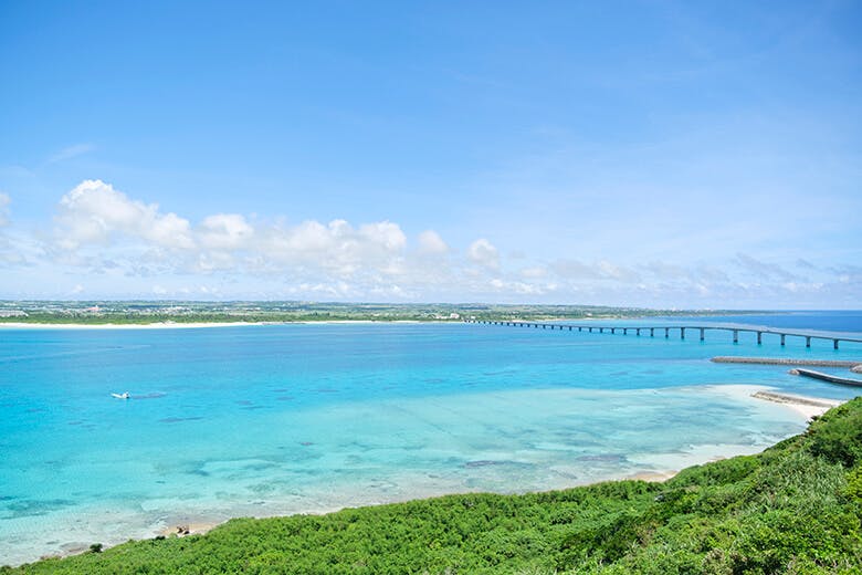 竜宮城展望台|来間大橋と宮古島本島