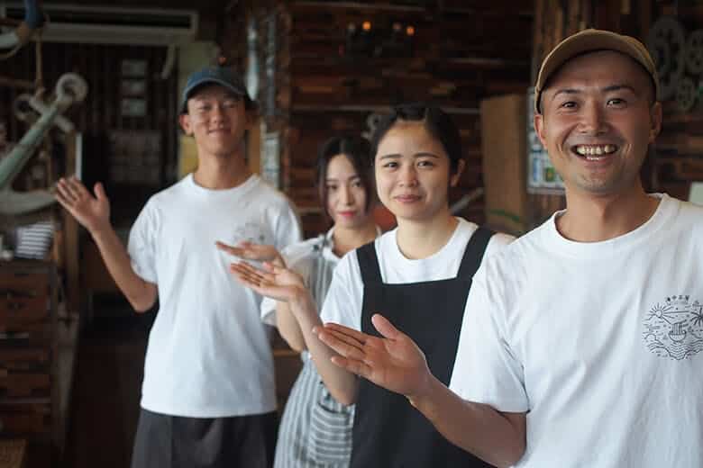 海中茶屋|スタッフのいらっしゃいませ