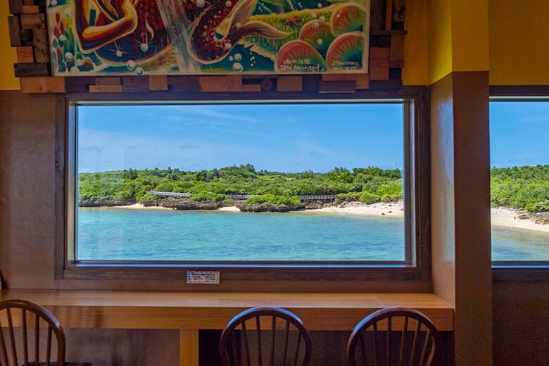 宮古島海中公園｜カフェからのオーシャンビュー