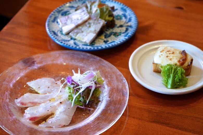 SOLEMARE(ソレマーレ)|前菜の3種盛り合わせ