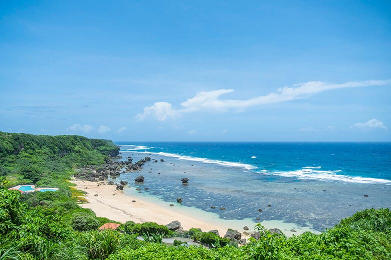 保良泉(ぼらがー)ビーチ|ビーチ(遠撮)