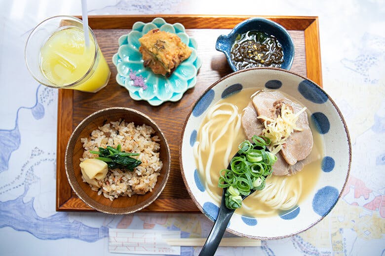 首里ほりかわ|おすすめセット(シークヮーサージュース付)