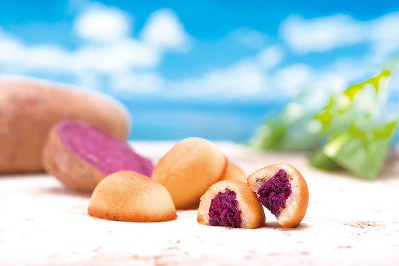 エーデルワイス沖縄｜沖縄県産の紅芋“ちゅら恋紅”の餡を詰め込んだ「紅芋フィナンシェ」