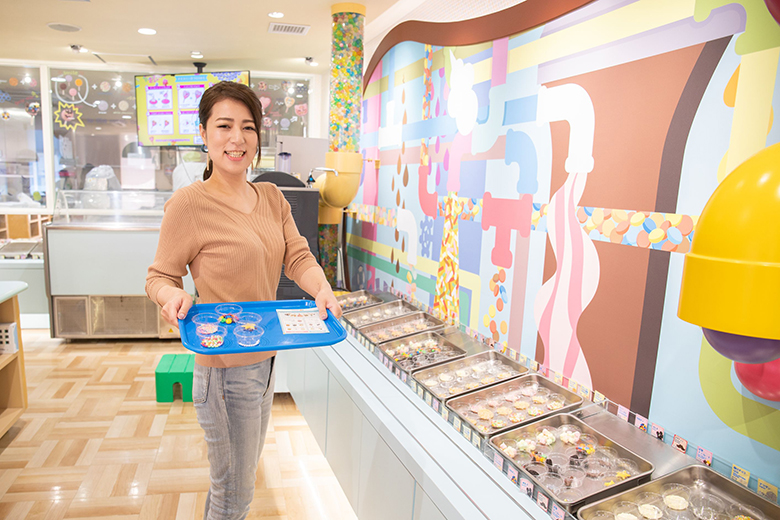 アイスバー作り体験|トッピング選び完了