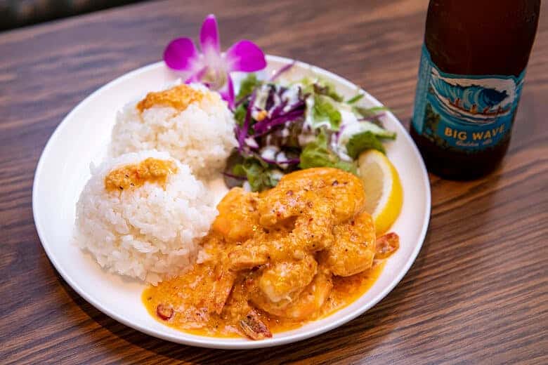 HANAHOU（ハナホウ）｜ボリューム満点のスパイシーガーリックシュリンププレートランチ