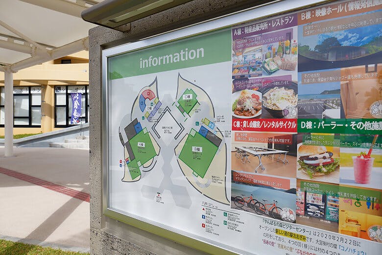道の駅おおぎみ|施設の案内板