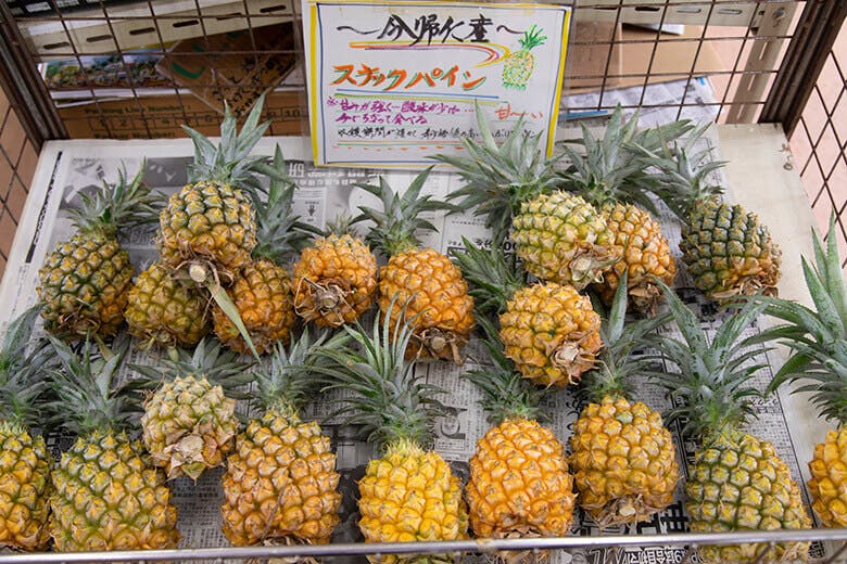 今帰仁の駅そ～れ｜販売されていたスナックパイン