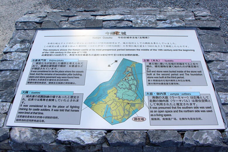 今帰仁城跡(なきじんじょうあと)|城内案内図