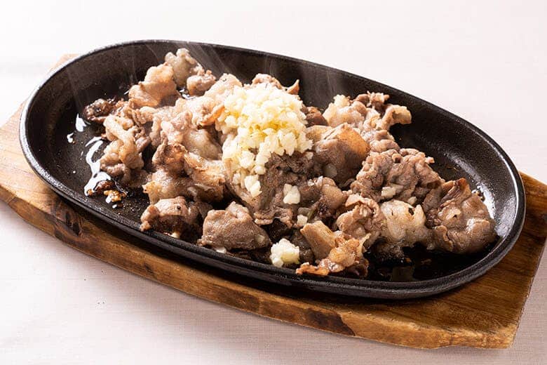 うまりずま|牛バラにんにく鉄板焼き