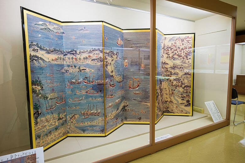 那覇市歴史博物館|琉球貿易図屏風