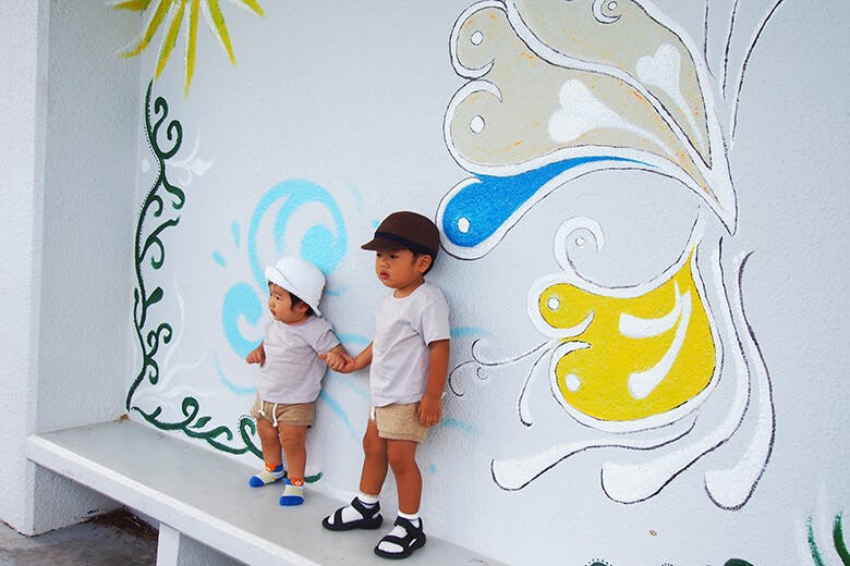 嵐山展望台｜かわいらしいペインティングは撮影スポットに最適