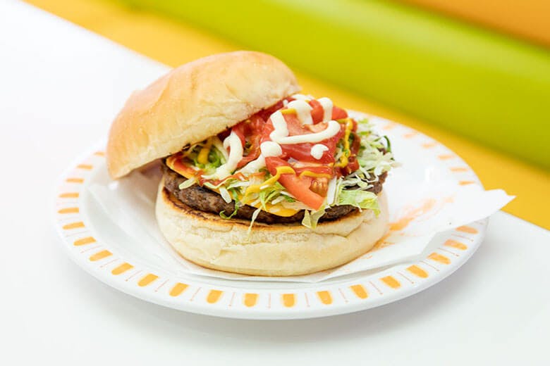 GATE1|名物の「ジャンボチーズバーガー450円」