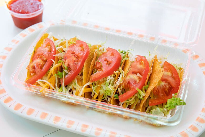 GATE1|タコス(5ピース)650円