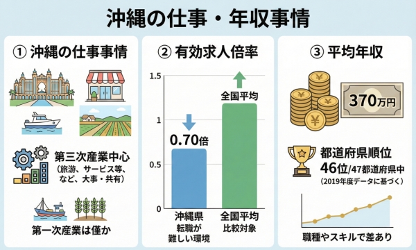 沖縄の仕事・年収事情