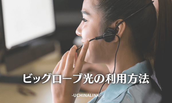 ビッグローブ光の利用方法