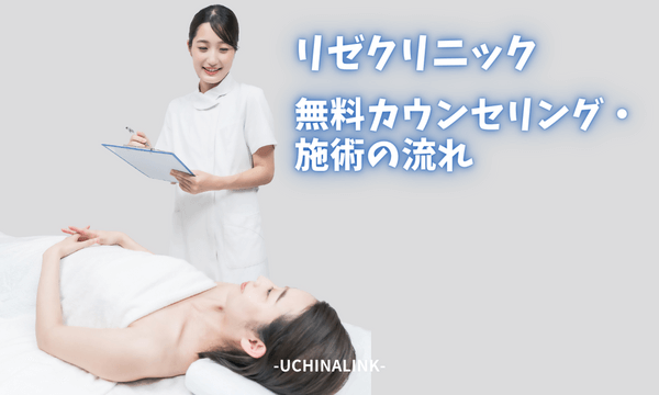 リゼクリニックの無料カウンセリング・施術の流れ