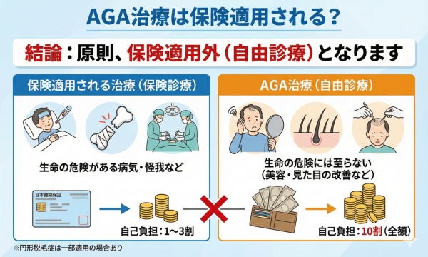 AGA治療は保険適用される？