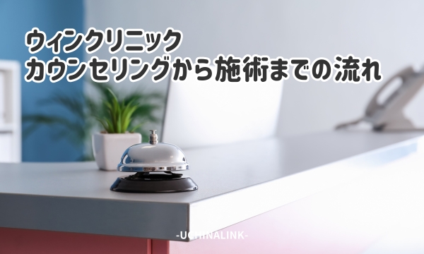 ウィンクリニックのカウンセリングから施術までの流れ