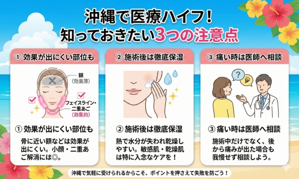 沖縄で医療ハイフを受けるときに知っておきたい注意点