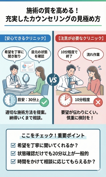 カウンセリングとアフターフォローが充実しているか