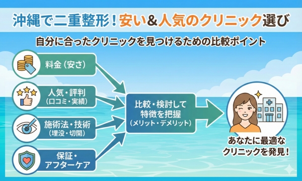 沖縄で二重整形が安い人気のクリニックは?