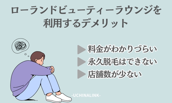 ローランドビューティーラウンジを利用するデメリット