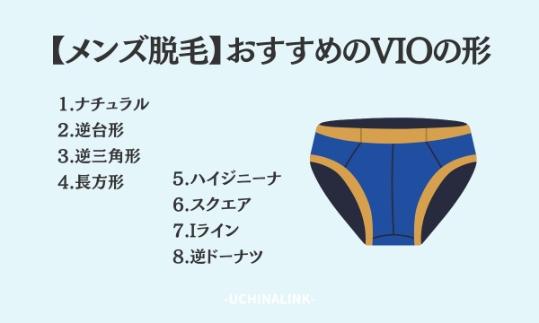 【メンズ脱毛】おすすめのVIOの形