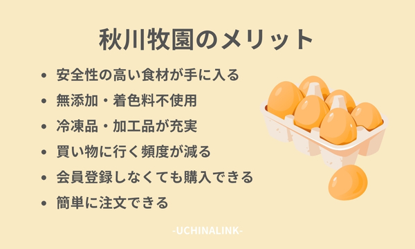 秋川牧園のメリット