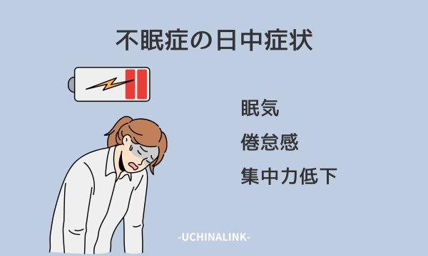 不眠症の日中症状