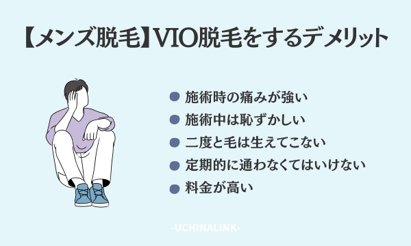 【メンズ脱毛】VIO脱毛をするデメリット