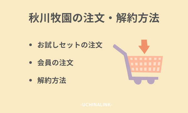 秋川牧園の注文・解約方法