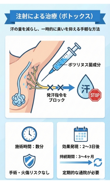 注射による治療（ボトックス）